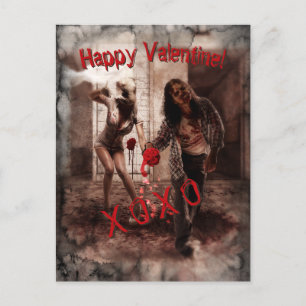 Zombie Happy Valentijn Groet Briefkaart