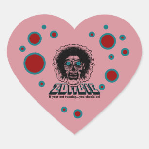 Zombie Hart roze Sticker