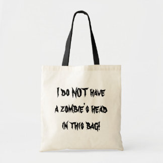 Zombie HEAD Bag Tote Bag