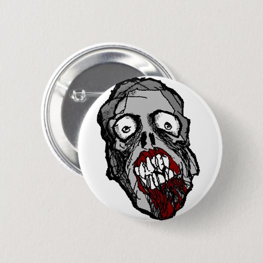 Zombie Head Button (Voorkant /achterkant)