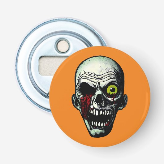Zombie Head Button Flesopener (Voorkant)