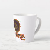 ZOMBIE HEAD Het is de Halloween Time Latte Mok (Rechterhoek)