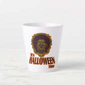 ZOMBIE HEAD Het is de Halloween Time Latte Mok (Voorkant)