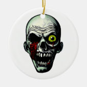 Zombie Head Keramisch Ornament (Voorkant)