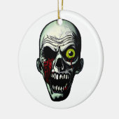 Zombie Head Keramisch Ornament (Links)