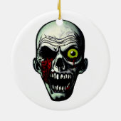 Zombie Head Keramisch Ornament (Achterkant)