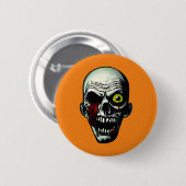 Zombie Head Ronde Button 5,7 Cm (Voorkant /achterkant)