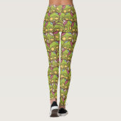Zombie Head Seamless Pattern Leggings (Achterkant)