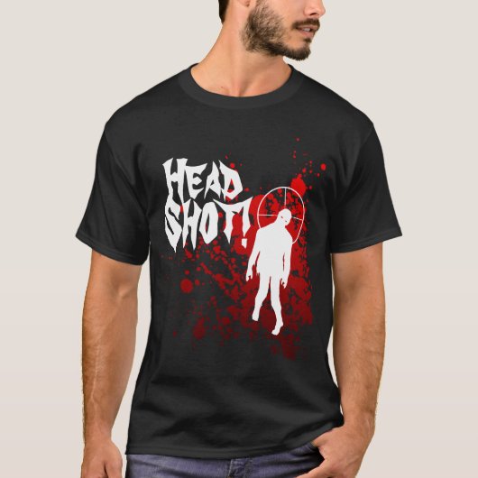 Zombie Head Shot. T-shirt (Voorkant)