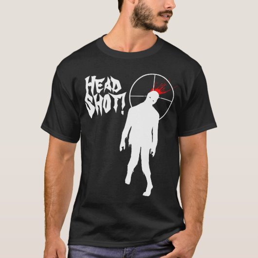 Zombie Head Shot. T-shirt (Voorkant)