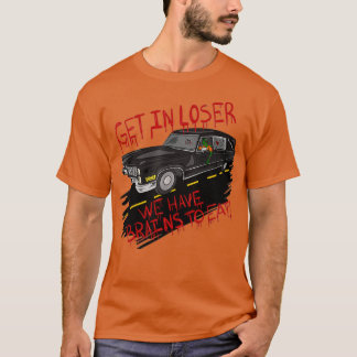 Zombie Hearse gaat in Loser. We hebben hersenen om T-shirt