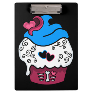 Zombie Heart Cupcake Klembord