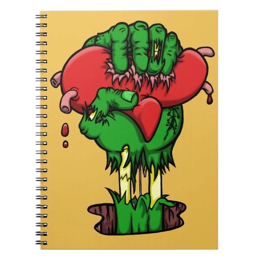 Zombie Heart-notebook - 80 pagina's Notitieboek (Voorkant)