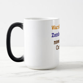 Zombie heeft koffie nodig magische mok