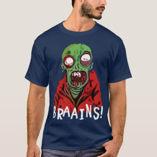 Zombie Hersenen Halloween meisje T-shirt
