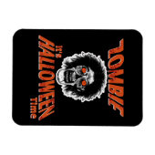 ZOMBIE Het is Halloween Time Magneet (Horizontaal)