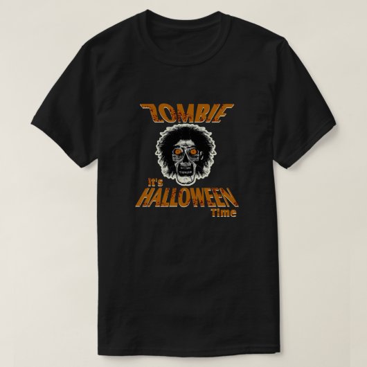 ZOMBIE Het is Halloween Time T-shirt (Design voorkant)