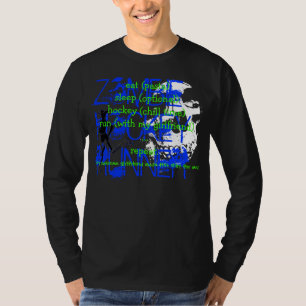ZOMBIE HOCKEY RUNNER...eten, slapen, hockey spelen T-shirt