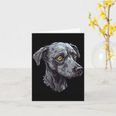 Zombie Hond Ontwerp Grappige Halloween 3 Kaart (Gele Bloem)