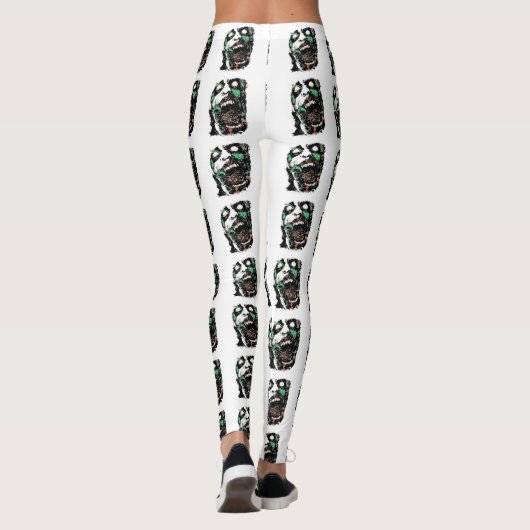 Zombie Hoofd Legging (Achterkant)