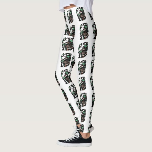 Zombie Hoofd Legging (Links)
