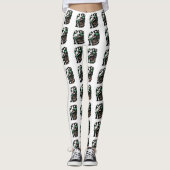 Zombie Hoofd Legging (Voorkant)