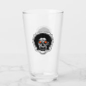 ZOMBIE-HOOFD Oranje ogen Glas (Achterkant)