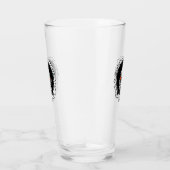 ZOMBIE HOOFD Oranje Ogen Glas (Rechts)