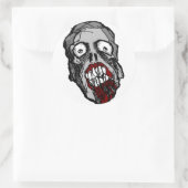 Zombie hoofd Sticker (Tas)