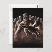 Zombie Horde Briefkaart (Voorkant / Achterkant)