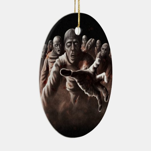 Zombie Horde Keramisch Ornament (Rechts)