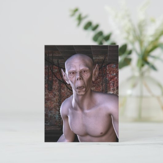 Zombie Horror Briefkaart (Staand voorkant)