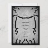 Zombie Horror Halloween bruiloft Kaart (Voorkant)