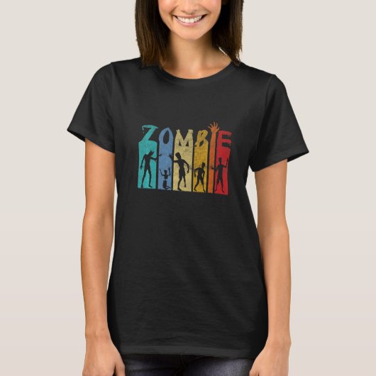 Zombie Horror Halloween Ondoden Lijk Zombies T-shirt (Voorkant)