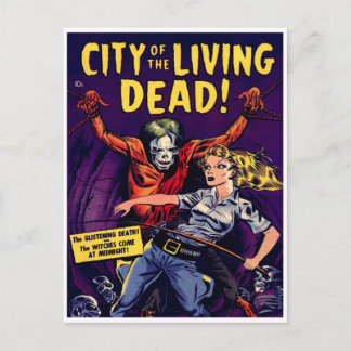 Zombie - horrorstrip briefkaart