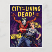 Zombie -  horrorstrip briefkaart (Voorkant)