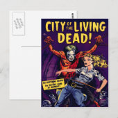 Zombie - horrorstrip briefkaart (Voorkant / Achterkant)