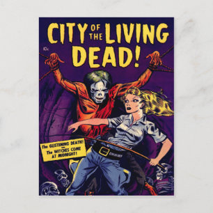 Zombie - horrorstrip briefkaart