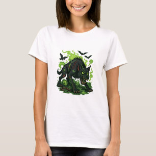 Zombie Hound van de Baskervilles - Cartoon Horror T-shirt