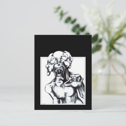 Zombie Hunger Briefkaart (Staand voorkant)