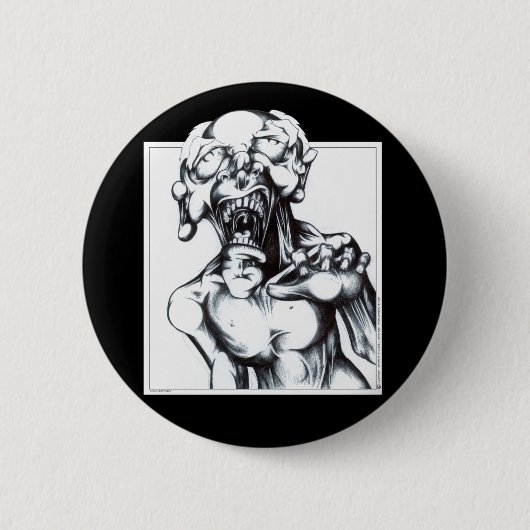 Zombie Hunger Ronde Button 5,7 Cm (Voorkant)