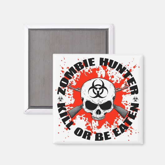 Zombie Hunter 1 Magneet (Voorkant / Achterkant)