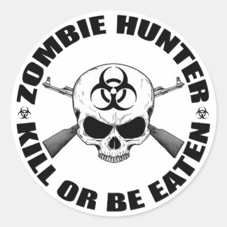 Zombie Hunter 2 Ronde Sticker