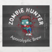 Zombie Hunter Apocalyptic Brew Creepy Bier Etiket (Enkel label)
