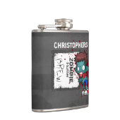 Zombie Hunter Brew Creepy Cool Persoonlijk Heupfles (Rechts)