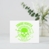Zombie Hunter Briefkaart (Staand voorkant)