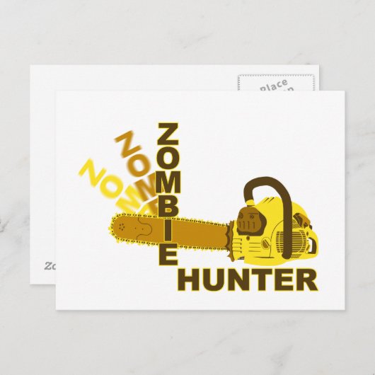Zombie Hunter Briefkaart (Voorkant / Achterkant)