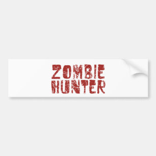 zombie hunter bumpersticker
