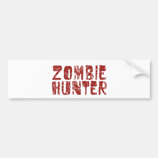 zombie hunter bumpersticker (Voorkant)