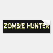Zombie Hunter Bumpersticker (Voorkant)
